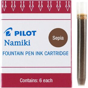 PILOT Namiki IC50 Fountain Pen Ink Cartridges, Sepia, 6-Pack (69006)