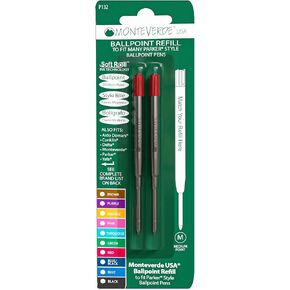 Monteverde Soft Ballpoint swill (لتناسب باركر) ، متوسط ​​نقطة ، وردي