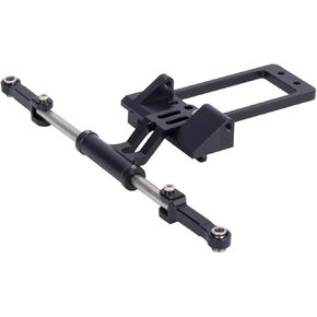 SCX10 III Servo Mount,CNC BAT Servo Mount with Simulation Hydraulic Steering Kit for 1/10 RC Crawler Car SCX10 III AR45F Portal Axle LCG Chassis DIY (Titanium) in Kuwait