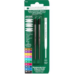 Monteverde Soft Ballpoint Refill (to fit Parker), Medium Point, Pink in Kuwait