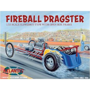 Atlantis Fireball Slingshot Dragster 1/25 Scale Plastic Model kit Made in The USA