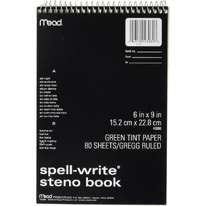 Mead 80CT Steno Notebook (43080) ، الأخضر