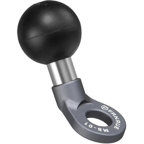 FANAUE Angled Bolt Head Adapter Ball Base, Compatible with RAM Mount B Size 1"Ball Double Socket Arm with 10mm Mounting Holes, TPU Ball Head Antislip Shock Absorption Main Body Made of Aluminum Alloy