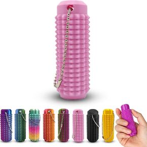 Little Ouchies Pain Stim Fidget Keychain, Anxiety Relief Pain Stim Bumpy Fidget Pain Stim Fidget Toys Novelty Gifts for Friends (Purple)