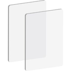 2pcs 2mm Thickness Transparent Acrylic Cutting Pads, Replaceable Die Cutting Plates For 9 inch Opening Die Cutting And Embossing Machine(8.7''x 12.6'')