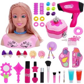 دمية رأس تصفيف الشعر الماكياج Girls Toys Kidd