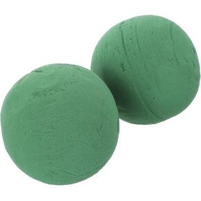 NoLitoy 2pcs Foam Foam ، Round Ball Green Grey Foam Clocks ، DIY Balls Flor Foam for Plant Plant Boudquet Protement DIY Craft (4.72inch)