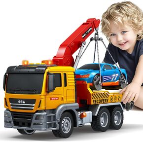 لعبة Truck Truck Truck Springflower ، 3 4 5 5 6 سنوات من العمر ، مركبة شاحنات صغار ، 12 "لعبة كبيرة مع صوت سيارة ، هدايا عيد ميلاد لـ 3 4 5 6 بويز والبنات