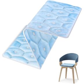Seat Cushion, Y28°F Desk Chair Cushion Reusable Ice Mat with PCM Cooling Mat Technology, No Condensation, Foldable & Portable Chair Cushion for Office, Camping, Bed, Car