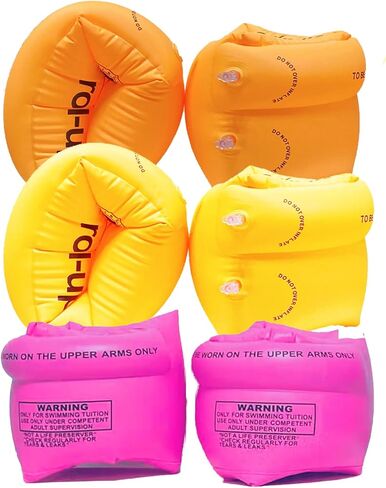 8 Pack Inflatable Arm Floaties Swim Arm Bands Swimming Tube Floater Water Wings for Adult Kids in Saudi Arabia