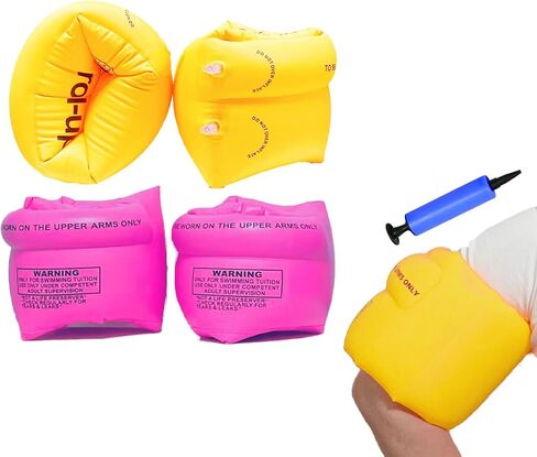 8 Pack Inflatable Arm Floaties Swim Arm Bands Swimming Tube Floater Water Wings for Adult Kids in Saudi Arabia