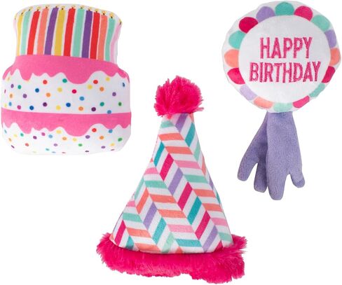 Fringe Studio "CAN I GET A WOOF-WOOF!, Set of 3, Small Plush Dog Toy Set, Pet Shop Collection (662056) in Saudi Arabia