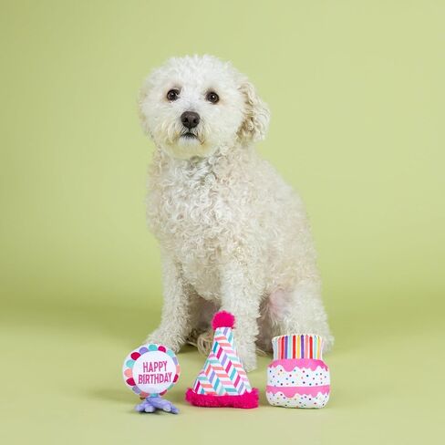 Fringe Studio "CAN I GET A WOOF-WOOF!, Set of 3, Small Plush Dog Toy Set, Pet Shop Collection (662056) in Saudi Arabia