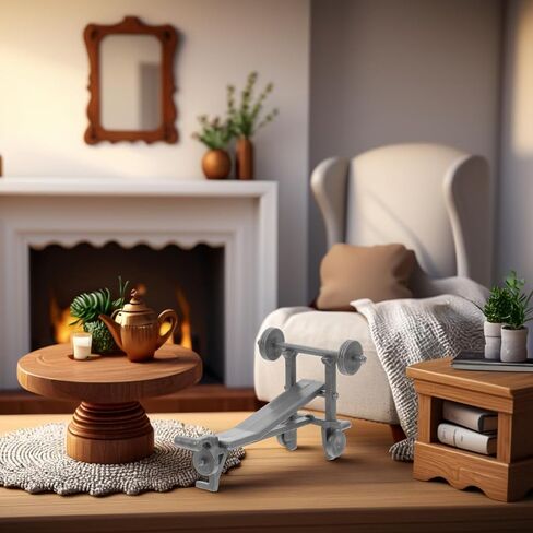 Dollhouse Gym Equipment Accessories Miniature Sport Model Mini Simulation Dollhouse Ornaments Cake Topper Mini House Landscape Decoration in Saudi Arabia