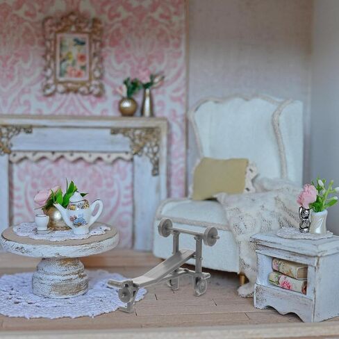 Dollhouse Gym Equipment Accessories Miniature Sport Model Mini Simulation Dollhouse Ornaments Cake Topper Mini House Landscape Decoration in Saudi Arabia