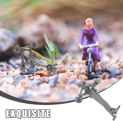 Dollhouse Gym Equipment Accessories Miniature Sport Model Mini Simulation Dollhouse Ornaments Cake Topper Mini House Landscape Decoration in Saudi Arabia