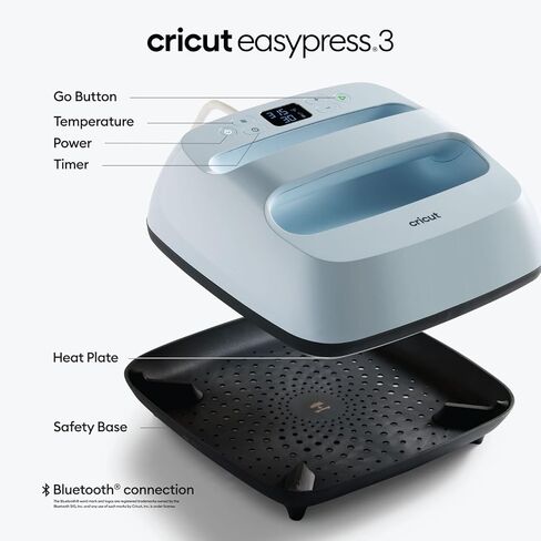 CRICUT Explore 4 with Easy Press 3 Machine and Iron -On Combo Bundle - Craft Machine and Heat Press Combo و Cricut Machine Kit للمبتدئين والهدايا والملابس DIY وحقائب الحمل ومواد HTV in Saudi Arabia