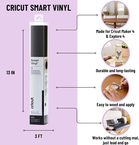آلة Cricut Maker 4 مع حزمة فينيل وحزمة- آلة قطع حرفية صديقة للمبتدئين مع مواد أساسية ، ومشاريع ديكور متنوعة فينيل فينيل ، والملابس والشارات in Saudi Arabia