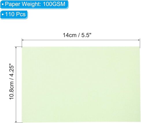 PATIKIL 110 Sheets Vellum Paper 4.25x5.5, Vellum Paper Printable Translucent Paper 100GSM for Invitations Laser Inkjet Printing Card Making Crafting Wedding Tracing, White in Kuwait