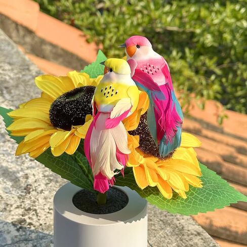 LWINGFLYER 12pcs Claw Artificial Birds Feather Foam Birds Ornaments Suitable for DIY Craft Wedding Home Garden Party Decoration in Kuwait