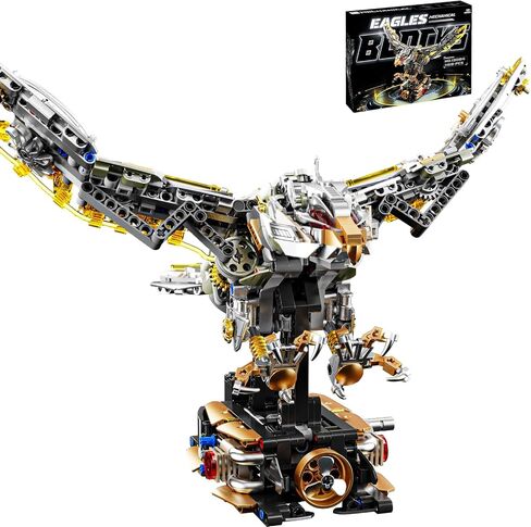 Mechanical Crocodile Building Set 996 Pieces Movable Animal with Display Stand Amphibians Building Block Toy Home Decor Gifts for Boys Teens Kids Adults Ages 6+ in Saudi Arabia
