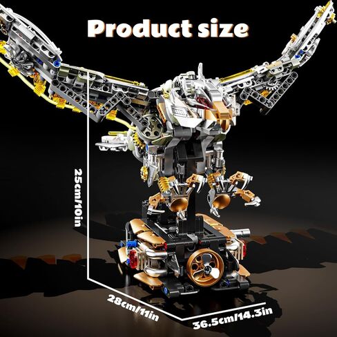Mechanical Crocodile Building Set 996 Pieces Movable Animal with Display Stand Amphibians Building Block Toy Home Decor Gifts for Boys Teens Kids Adults Ages 6+ in Saudi Arabia