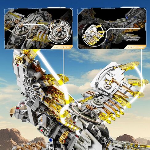Mechanical Crocodile Building Set 996 Pieces Movable Animal with Display Stand Amphibians Building Block Toy Home Decor Gifts for Boys Teens Kids Adults Ages 6+ in Saudi Arabia