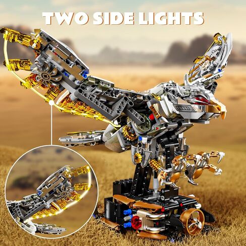 Mechanical Crocodile Building Set 996 Pieces Movable Animal with Display Stand Amphibians Building Block Toy Home Decor Gifts for Boys Teens Kids Adults Ages 6+ in Saudi Arabia