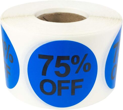 50% Percent Off Stickers for Retail 1.5 Inch 500 Adhesive Labels in Saudi Arabia
