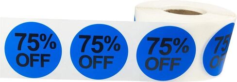 50% Percent Off Stickers for Retail 1.5 Inch 500 Adhesive Labels in Saudi Arabia