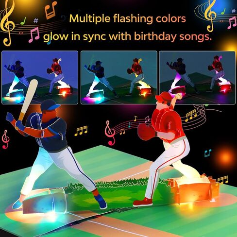 Magic Ants Musical Happy Birthday Train Pop-Up Card with Lights – 3D Colorful Train Theme with Balloons & Gifts - for Kids, Children, and Train Lovers, Handmade Birthday Greeting in Kuwait
