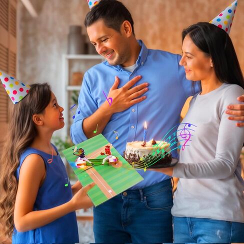 Magic Ants Musical Happy Birthday Train Pop-Up Card with Lights – 3D Colorful Train Theme with Balloons & Gifts - for Kids, Children, and Train Lovers, Handmade Birthday Greeting in Kuwait