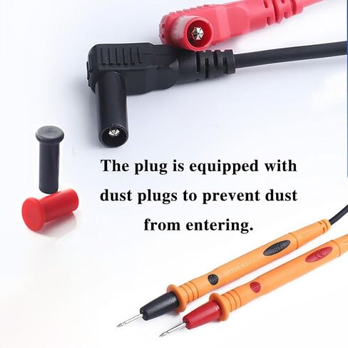 ​4PCS Electrical Multimeter Test Leads Set, Precision Multimeter Test Leads, 1000V 10A Digital Multi Meter Clamp Test Probes Leads with Alligator Clips for Test Extension, Crafts, Electrical Testing in Kuwait