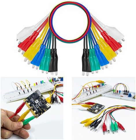 ​4PCS Electrical Multimeter Test Leads Set, Precision Multimeter Test Leads, 1000V 10A Digital Multi Meter Clamp Test Probes Leads with Alligator Clips for Test Extension, Crafts, Electrical Testing in Saudi Arabia