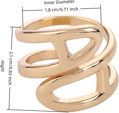 SYWDUDUCLT 2 Pcs Scarf Rings For Women, Fashion Metal Scarf Buckle, Black/White in Saudi Arabia