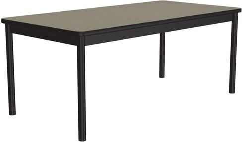 Correll 30 "X72" طاولة محطة عمل المكاتب ، سافانا دائمة العالي الضغط على أعلى ، ارتفاع 29 "، جودة تجارية قوية للغاية ، إطار الصلب الأسود ، مصنوع في الولايات المتحدة الأمريكية in Kuwait