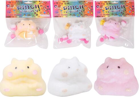 1pcs Blue Taba Squishy Cat Paw Squeeze Toys, Ice Through Sparkling Powder Kawaii Sticky Squishies PVC Toys, Stress Relieving Fur Ball OPP Packaging Gifts for Kids Teenage (1pcs Blue) in Kuwait