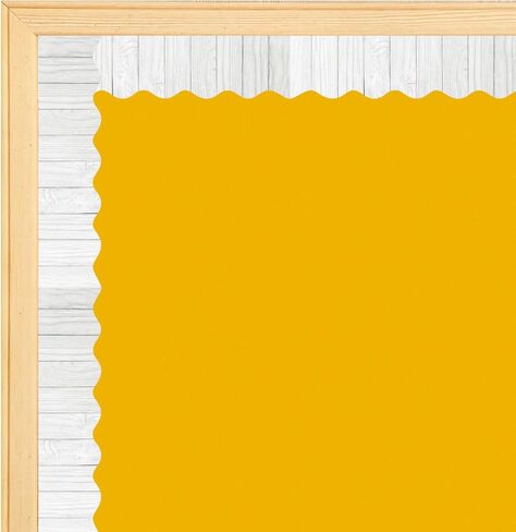 Dark Wood Bulletin Board Borders Scalloped for Classroom Decoration 36ft in Kuwait