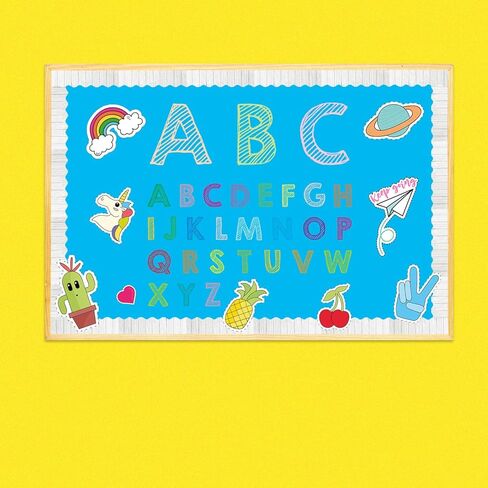 Dark Wood Bulletin Board Borders Scalloped for Classroom Decoration 36ft in Kuwait