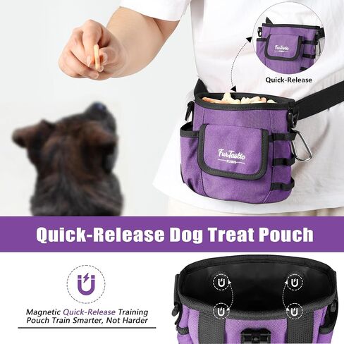 Dog Treat Pouch with Magnetic Closure for Pet Training in Kuwait