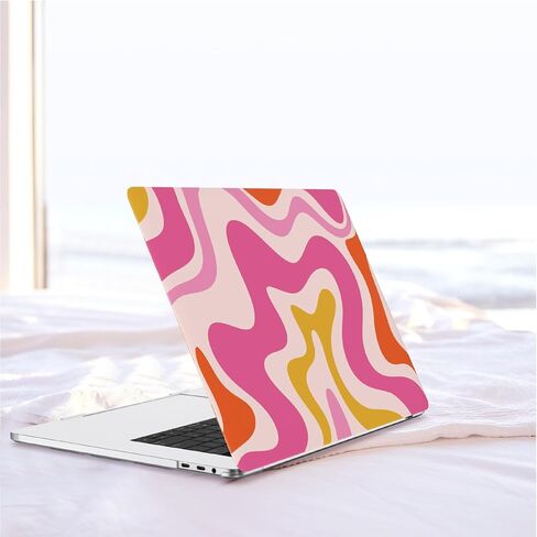 iCasso Compatible with MacBook Pro 13 inch Case 2022 2021 2020-2016 Release A2338M1/A2251/A2289/A1706/A1708, Laptop Case & Keyboard Cover & Screen Protector Only for MacBook Pro 13'' (Soft Marble) in Kuwait