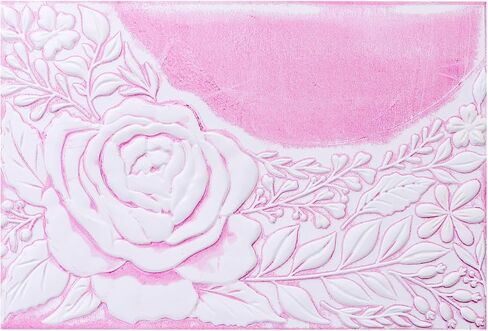 BAOFALI 3D Cherry Blossom Rose Plastic Embossing Folders for DIY Scrapbooking Photo Album Card Paper Craft Decoration for Card Making,Embossing Template Paper Card Embossing Stencil 6.3" L x 4.5" W. in Kuwait