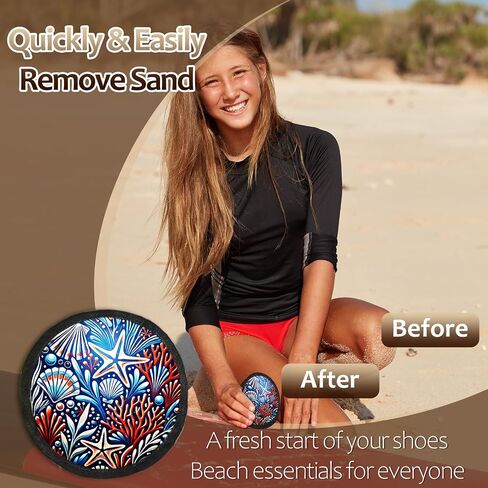 Natural Sand Remover Pouch for Beach & Travel | Aloe, Oat & Vitamin E Powder | Talc-Free, Hypoallergenic & Waterless | Reusable Eco Gift for Sensitive Skin in Kuwait