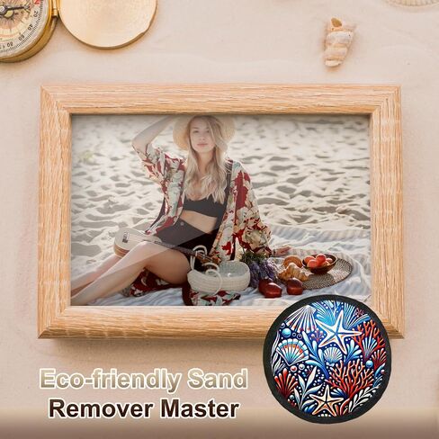 Natural Sand Remover Pouch for Beach & Travel | Aloe, Oat & Vitamin E Powder | Talc-Free, Hypoallergenic & Waterless | Reusable Eco Gift for Sensitive Skin in Kuwait