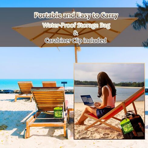 Natural Sand Remover Pouch for Beach & Travel | Aloe, Oat & Vitamin E Powder | Talc-Free, Hypoallergenic & Waterless | Reusable Eco Gift for Sensitive Skin in Kuwait