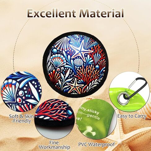 Natural Sand Remover Pouch for Beach & Travel | Aloe, Oat & Vitamin E Powder | Talc-Free, Hypoallergenic & Waterless | Reusable Eco Gift for Sensitive Skin in Kuwait