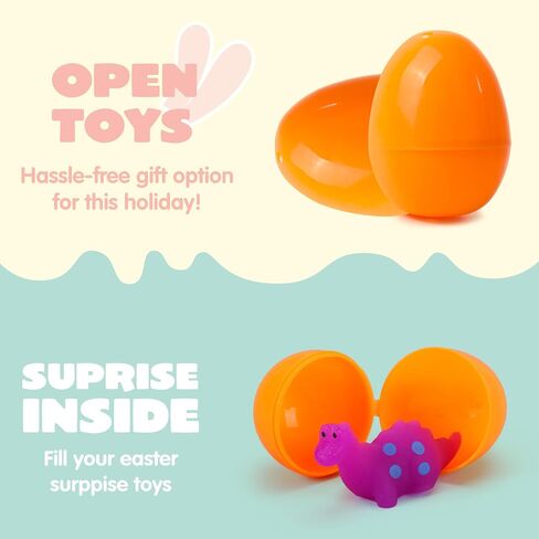 JOYIN 24 Pcs Mochi Squishy Toy Prefilled Easter Eggs, Kawaii Foamy Stress Reliever Squishy Toy for Easter Theme Party Favor, Easter Eggs Hunt, Basket Filler, Classroom Prize Supplies in Saudi Arabia