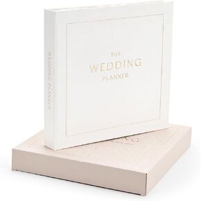 And Per Se Wedding Planner - Wedding Planning Book and Organizer For Bride, Engagement Gift for Newly Engaged Couples, Future Brides and Grooms(Beige White)