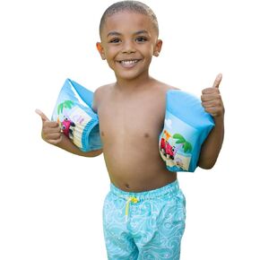 Little Tikes Fabric Arm Floaties - Beach Blue Deflatable Kids Twasing Arm يطفو على المسبح أو الشاطئ أو البحيرة.