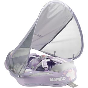 Mambobaby تعويم مع المظلة ، ومدرب السباحة غير القابل للتلاشى للرضع والأطفال الصغار من 3 إلى 24 شهر
